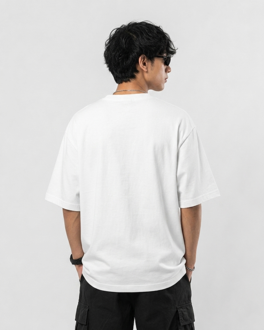 Gen Z not  Cockroach Printed Oversized White T-Shirt – 100% Premium Cotton