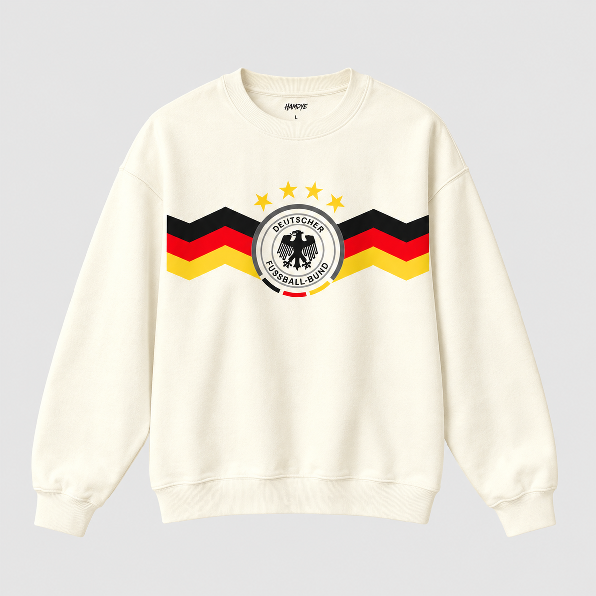 Germany Football Classic Sweatshirt - Off White | Hamdye