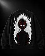 Vegeta Infernal Aura Sweatshirt – "Flaming Shadow" Anime Graphic