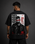 Hardik Pandya Inspired Oversized Black Graphic T-Shirt – Kung Fu Pandiya.