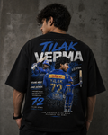 TILAK VERMA 72 - Fan Edition Oversized Black – 220 GSM Premium Cotton.