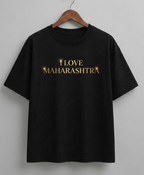 Maharashtra Pride Oversized T-Shirt – Black | Premium Graphic Back Print