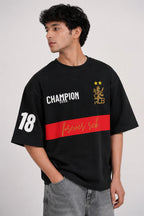 Champion Heritage Oversized T-Shirt – Black Edition