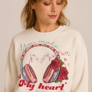 Fleece Sweatshirt 100% Cotton 350 GSM