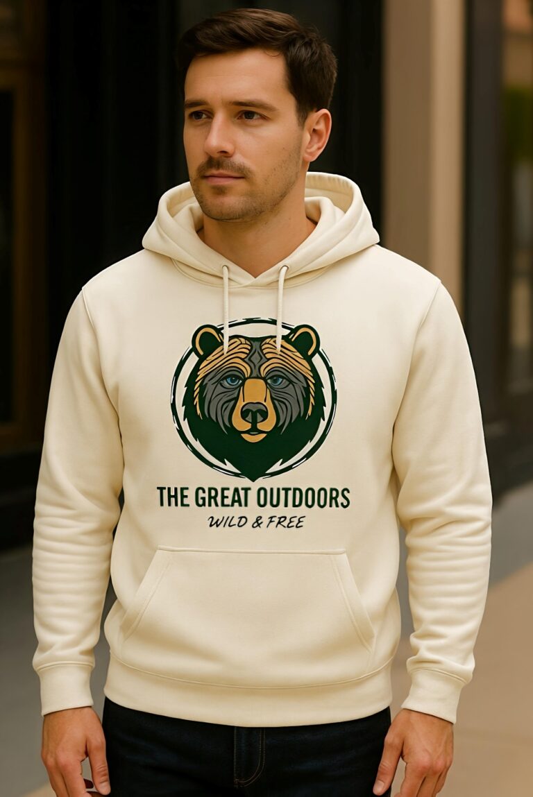 The Great Outdoors Hoodie – Wild & Free Edition 100% Premium Cotton 350 GSM