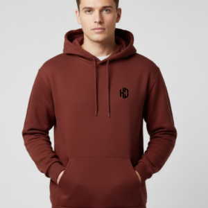 Fleece Hoodie Coffee Brown 100% Premium Cotton 350 GSM