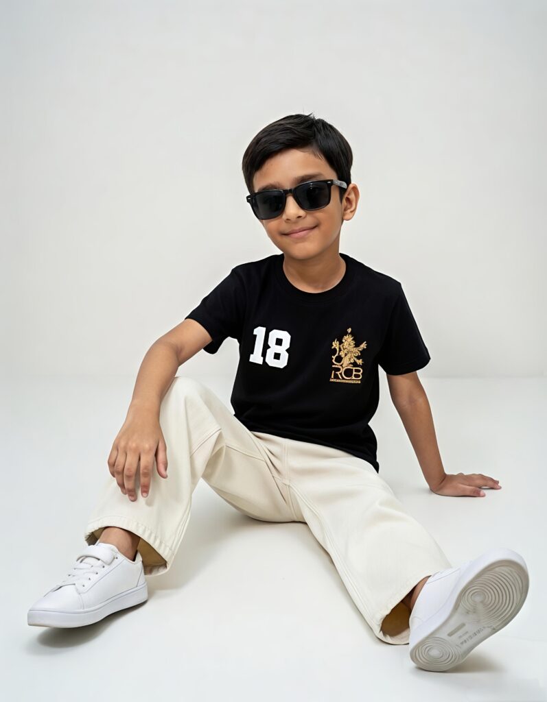 Virat Kohli 18 Kids T-Shirt – 100% Premium Cotton 180 GSM